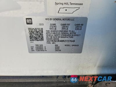Zdjęcie 14 z 14 samochodu: 2024 CADILLAC XT5 PREMIUM LUXURY VIN:1GYKNCR48RZ727648 - miniatura