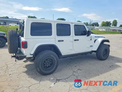 Trzecie zdjęcie samochodu z tyłu: 2023 JEEP WRANGLER RUBICON 4XE VIN:1C4JJXR62PW513923 - miniatura