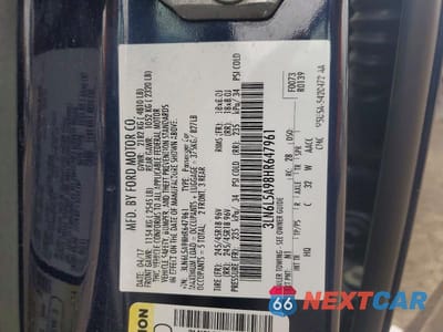 Zdjęcie 12 z 12 samochodu: 2017 LINCOLN MKZ PREMIERE VIN:3LN6L5A98HR647961 - miniatura