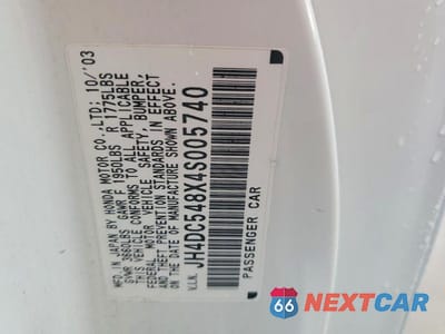 Zdjęcie 12 z 12 samochodu: 2004 ACURA RSX VIN:JH4DC548X4S005740 - miniatura