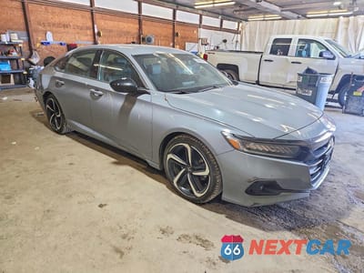 Czwarte zdjęcie samochodu z boku: 2022 HONDA ACCORD SPORT VIN:1HGCV1F36NA018804 - miniatura