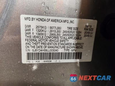 Zdjęcie 14 z 14 samochodu: 2020 ACURA MDX TECHNOLOGY VIN:5J8YD4H59LL005040 - miniatura