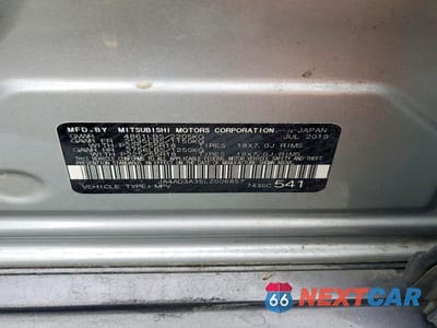 Zdjęcie 13 z 13 samochodu: 2020 MITSUBISHI OUTLANDER SE VIN:JA4AD3A35LZ006857 - miniatura