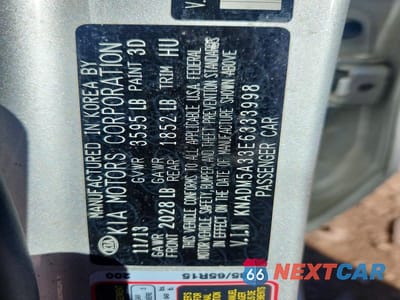 Zdjęcie 12 z 12 samochodu: 2014 KIA RIO LX VIN:KNADM5A33E6333998 - miniatura