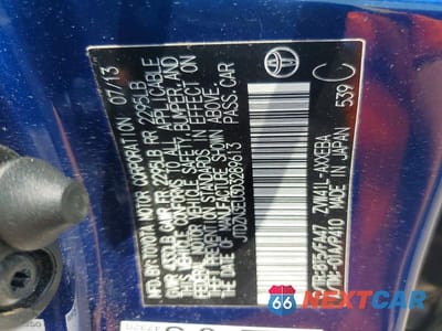 Zdjęcie 12 z 12 samochodu: 2013 TOYOTA PRIUS V THREE VIN:JTDZN3EU3D3289613 - miniatura