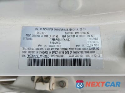 Zdjęcie 12 z 12 samochodu: 2018 MAZDA MAZDA 3 VIN:3MZBN1V30JM172060 - miniatura