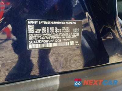 Zdjęcie 14 z 14 samochodu: 2023 BMW X3 SDRIVE30I VIN:5UX43DP06P9N51205 - miniatura