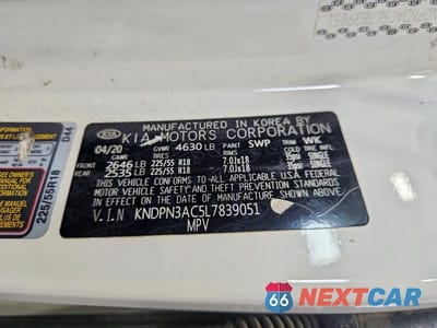Zdjęcie 13 z 13 samochodu: 2020 KIA SPORTAGE EX VIN:KNDPN3AC5L7839051 - miniatura