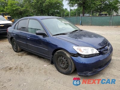 Czwarte zdjęcie samochodu z boku: 2005 HONDA CIVIC LX VIN:2HGES16565H564667 - miniatura