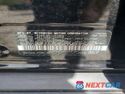 Zdjęcie 13 z 13 samochodu: 2023 MITSUBISHI OUTLANDER SPORT S VIN:JA4ARUAU3PU006102 - miniatura
