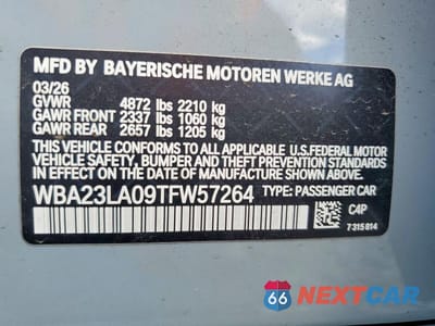 Zdjęcie 12 z 12 samochodu: 2026 BMW 330XI VIN:WBA23LA09TFW57264 - miniatura