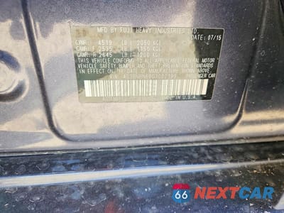 Zdjęcie 12 z 12 samochodu: 2016 SUBARU LEGACY 2.5I LIMITED VIN:4S3BNBN68G3002199 - miniatura