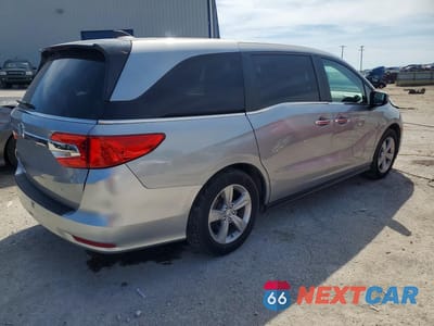 Trzecie zdjęcie samochodu z tyłu: 2019 HONDA ODYSSEY EX VIN:5FNRL6H50KB001882 - miniatura