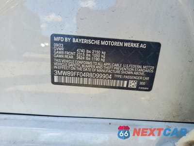Zdjęcie 12 z 12 samochodu: 2024 BMW 330XI VIN:3MW89FF04R8D99904 - miniatura
