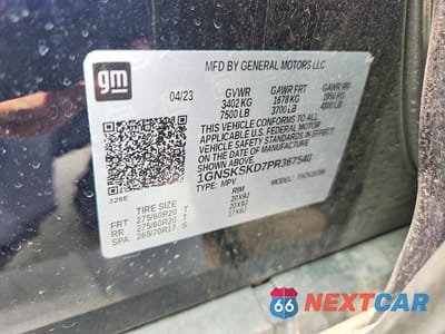 Zdjęcie 14 z 14 samochodu: 2023 CHEVROLET TAHOE K1500 PREMIER VIN:1GNSKSKD7PR367540 - miniatura