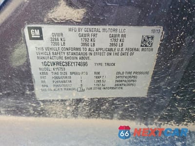 Zdjęcie 12 z 12 samochodu: 2014 CHEVROLET SILVERADO K1500 LT VIN:1GCVKREC3EZ174896 - miniatura