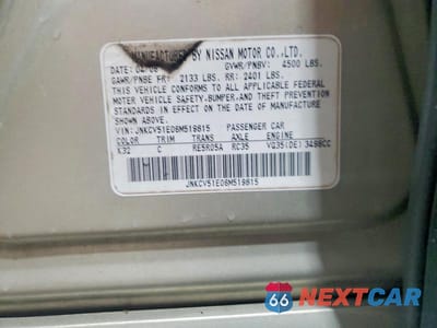 Zdjęcie 12 z 12 samochodu: 2006 INFINITI G35 BASE VIN:JNKCV51E06M519815 - miniatura