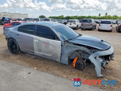 Czwarte zdjęcie samochodu z boku: 2022 DODGE CHARGER SCAT PACK VIN:2C3CDXGJ9NH155162 - miniatura