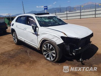 Czwarte zdjęcie samochodu z boku: 2021 VOLKSWAGEN ATLAS CROSS SPORT SEL PREMIUM R-LINE VIN:1V2FE2CA4MC208865 - miniatura