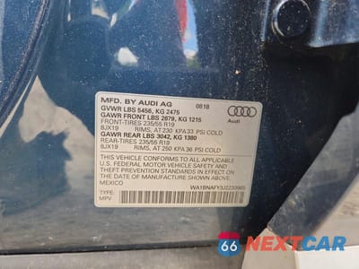 Zdjęcie 13 z 13 samochodu: 2018 AUDI Q5 PREMIUM PLUS VIN:WA1BNAFY3J2233965 - miniatura