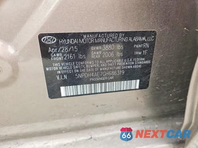 Zdjęcie 12 z 12 samochodu: 2016 HYUNDAI ELANTRA SE VIN:5NPDH4AE7GH686319 - miniatura