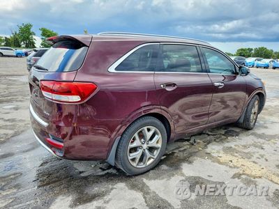 Trzecie zdjęcie samochodu z tyłu: 2017 KIA SORENTO SX V6 VIN:5XYPK4A57HG318326 - miniatura