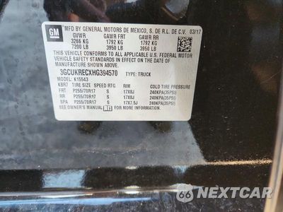 Zdjęcie 12 z 12 samochodu: 2017 CHEVROLET SILVERADO K1500 LT VIN:3GCUKRECXHG394570 - miniatura