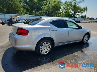 Trzecie zdjęcie samochodu z tyłu: 2012 DODGE AVENGER SE VIN:1C3CDZAB1CN129012 - miniatura
