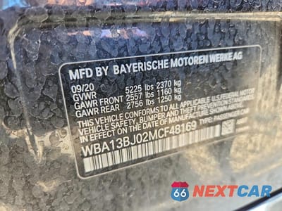 Zdjęcie 12 z 12 samochodu: 2021 BMW 530 XI VIN:WBA13BJ02MCF48169 - miniatura