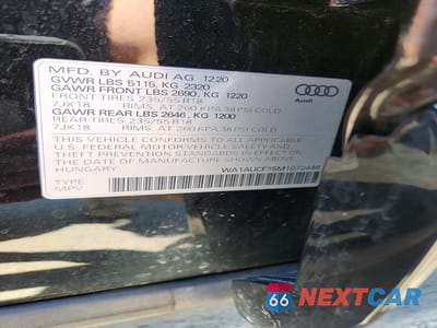 Zdjęcie 13 z 13 samochodu: 2021 AUDI Q3 PREMIUM 40 VIN:WA1AUCF35M1072446 - miniatura