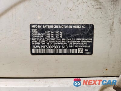 Zdjęcie 12 z 12 samochodu: 2023 BMW 330XE VIN:3MW39FS09P8D31613 - miniatura