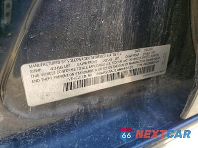 Zdjęcie 12 z 12 samochodu: 2010 VOLKSWAGEN JETTA SE VIN:3VWRZ7AJ1AM045635 - miniatura