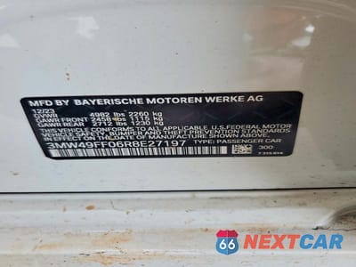 Zdjęcie 12 z 12 samochodu: 2024 BMW M340XI VIN:3MW49FF06R8E27197 - miniatura
