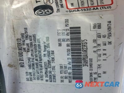 Zdjęcie 12 z 12 samochodu: 2010 FORD FUSION SEL VIN:3FAHP0JA1AR239375 - miniatura