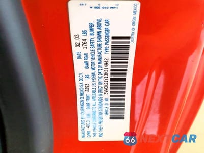 Zdjęcie 12 z 12 samochodu: 2003 VOLKSWAGEN NEW BEETLE GLS VIN:3VWCK21Y13M314942 - miniatura