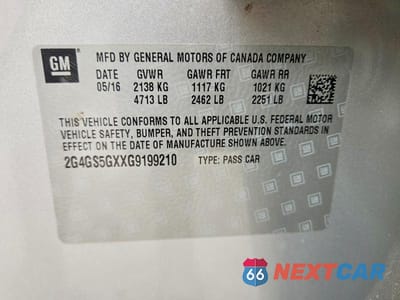 Zdjęcie 13 z 13 samochodu: 2016 BUICK REGAL PREMIUM VIN:2G4GS5GXXG9199210 - miniatura