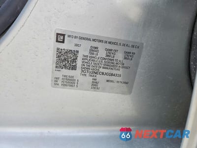 Zdjęcie 12 z 12 samochodu: 2018 GMC SIERRA K1500 SLT VIN:3GTU2NEC9JG184315 - miniatura