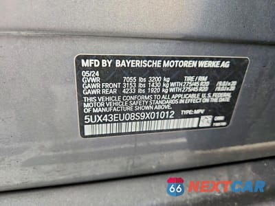 Zdjęcie 13 z 13 samochodu: 2025 BMW X5 XDRIVE50E VIN:5UX43EU08S9X01012 - miniatura