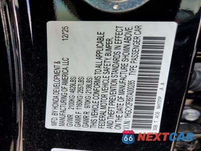 Zdjęcie 12 z 12 samochodu: 2026 HONDA ACCORD TOURING HYBRID VIN:1HGCY2F89TA000285 - miniatura