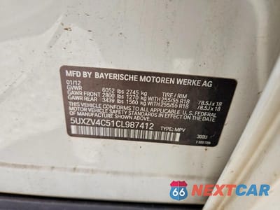 Zdjęcie 13 z 13 samochodu: 2012 BMW X5 XDRIVE35I VIN:5UXZV4C51CL987412 - miniatura
