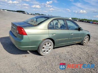 Trzecie zdjęcie samochodu z tyłu: 2003 HONDA CIVIC LX VIN:2HGES16673H915382 - miniatura
