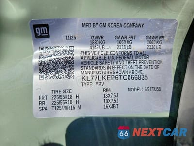 Zdjęcie 13 z 13 samochodu: 2026 CHEVROLET TRAX ACTIV VIN:KL77LKEP6TC066835 - miniatura