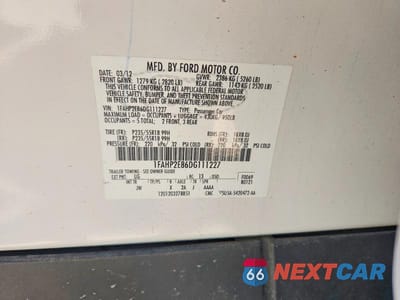 Zdjęcie 12 z 12 samochodu: 2013 FORD TAURUS SEL VIN:1FAHP2E86DG111227 - miniatura