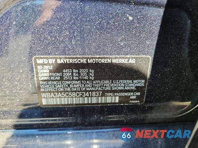 Zdjęcie 12 z 12 samochodu: 2012 BMW 328 I VIN:WBA3A5C58CF341837 - miniatura
