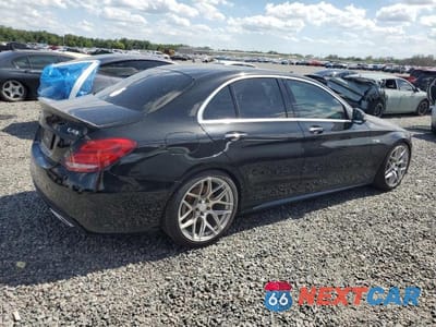 Trzecie zdjęcie samochodu z tyłu: 2015 MERCEDES-BENZ C 400 4MATIC VIN:55SWF6GB1FU032239 - miniatura