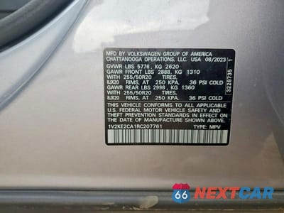 Zdjęcie 14 z 14 samochodu: 2024 VOLKSWAGEN ATLAS CROSS SPORT SE VIN:1V2KE2CA1RC207761 - miniatura