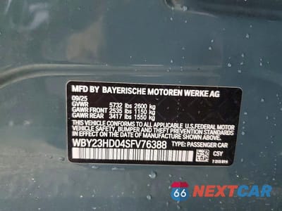 Zdjęcie 13 z 13 samochodu: 2025 BMW I4 EDRIVE 40 VIN:WBY23HD04SFV76388 - miniatura
