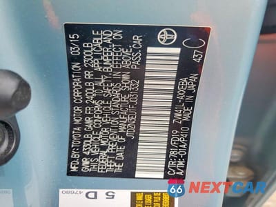 Zdjęcie 12 z 12 samochodu: 2015 TOYOTA PRIUS V TWO VIN:JTDZN3EU1FJ031332 - miniatura