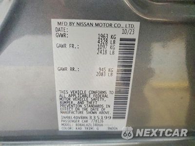 Zdjęcie 12 z 12 samochodu: 2024 NISSAN ALTIMA SV VIN:1N4BL4DV8RN335199 - miniatura