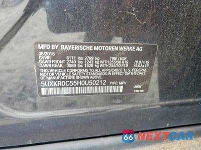 Zdjęcie 13 z 13 samochodu: 2017 BMW X5 XDRIVE35I VIN:5UXKR0C55H0U50212 - miniatura